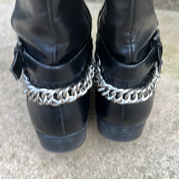 Unisa Women's Unteylor Black Faux Leather Moto Wide Calf Boot Size 8 - Picture 7 of 10